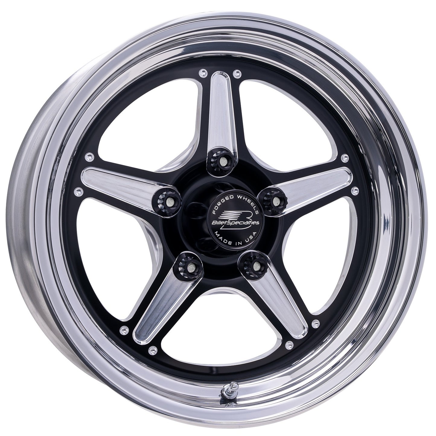 Billet Specialties BSPBRS23540F6122 Street Lite Black Wheel 15X4 2.25IN BS