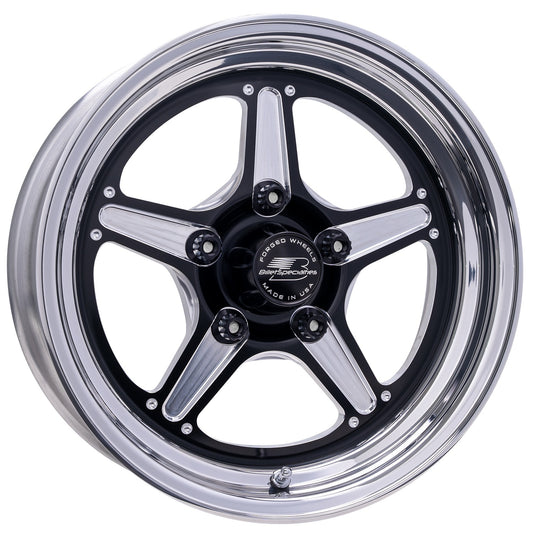 Billet Specialties BSPBRS23540L6116 Street Lite Black Wheel 15X4 1.625IN BS