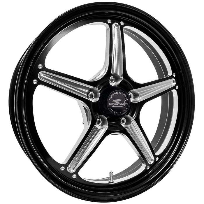 Billet Specialties BSPRSFB23745Z6520 Street Lite Black Wheel 17 X 4.5 5X4.5 BC 2IN BS