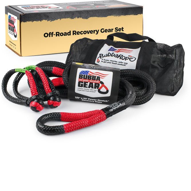 Bubba Rope BUB176880RDG Truck Recovery Gear Set 7/8in x 30ft Black/Red