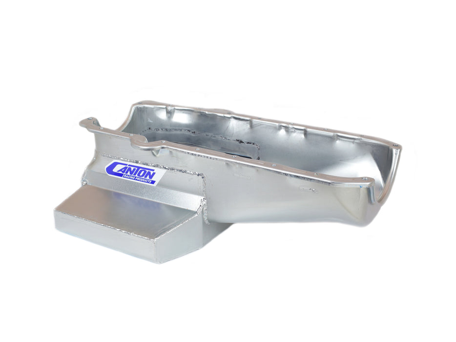 Canton CAN11-122M SBC 7in wet Sump Pan 80-85 w/RH Dipstick