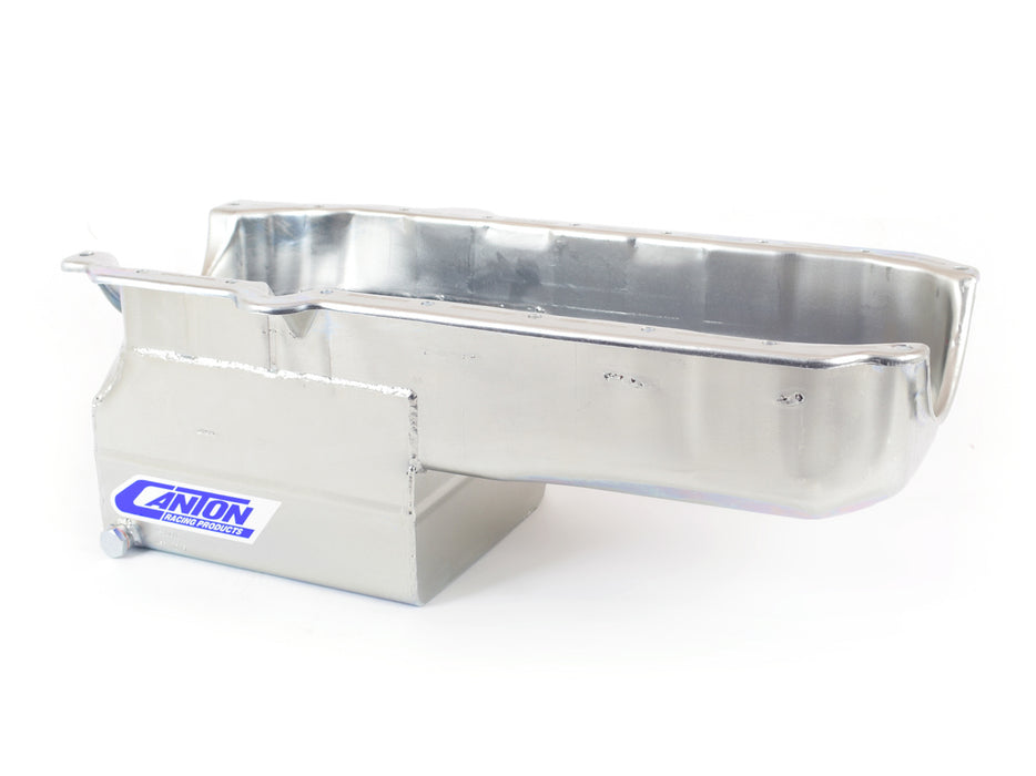 Canton CAN13-080T SBC Drag Race Oil Pan - 6qt. w/1pc. Rear Main