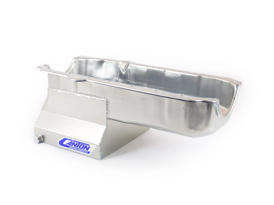 Canton CAN13-100 SBC T-Sump Drag Race Oil Pan - 8qt.
