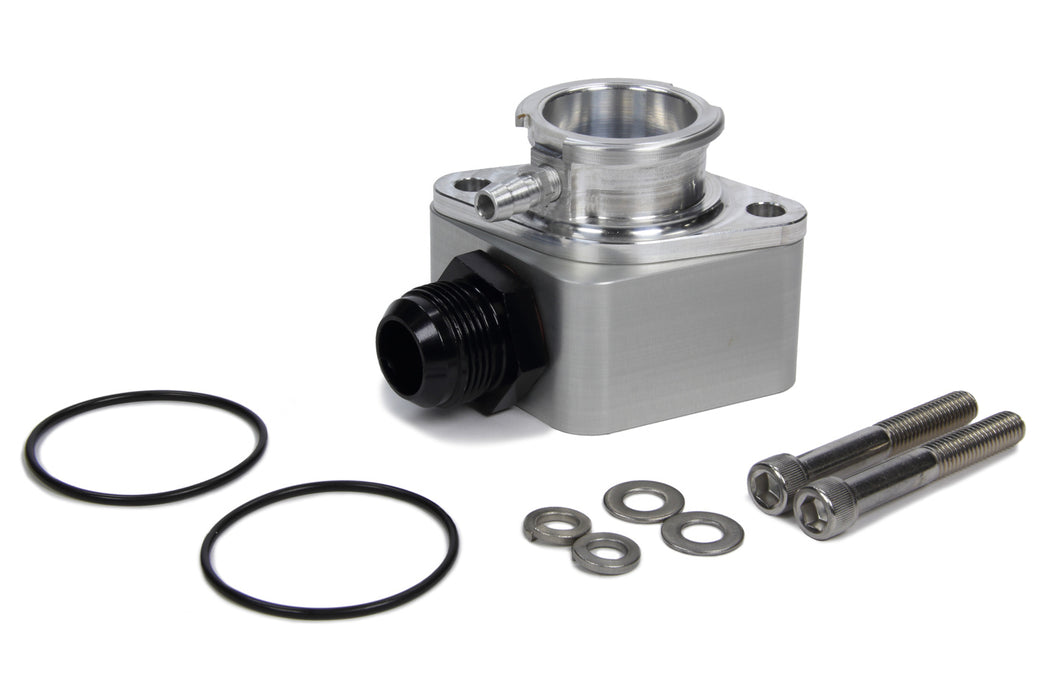 Canton CAN80-006 Billet Filler Water Neck w/16AN Hose Fitting