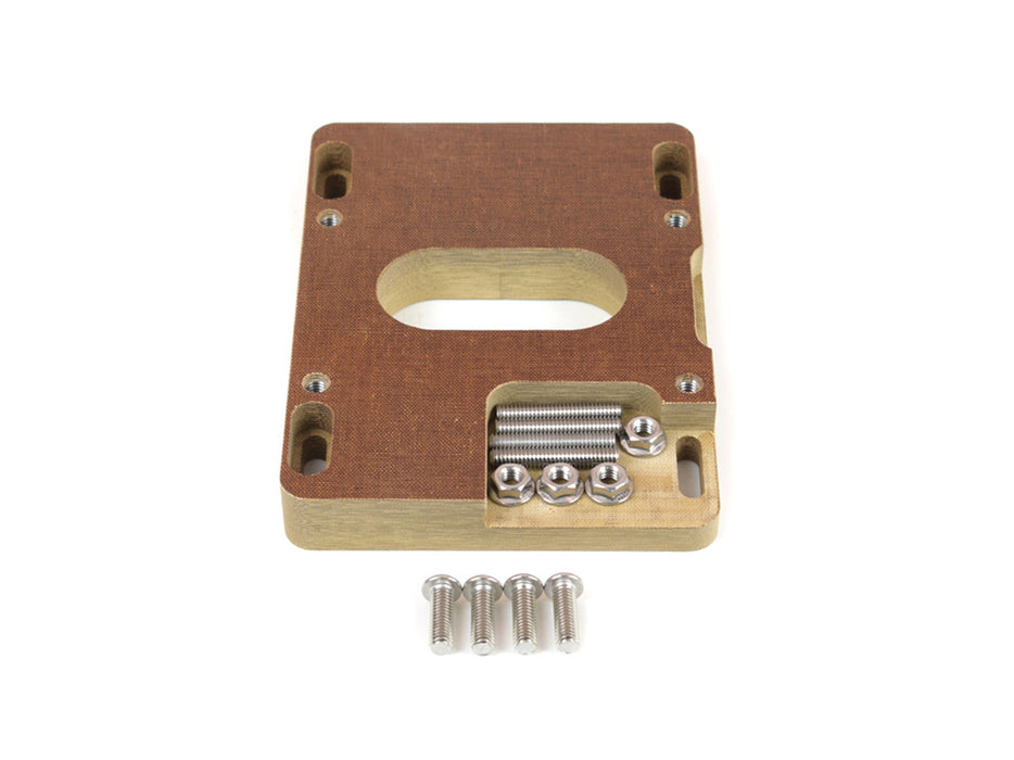 Canton CAN85-060S Carb Adapter 4bbl to 2bb Holley 1in Phenolic