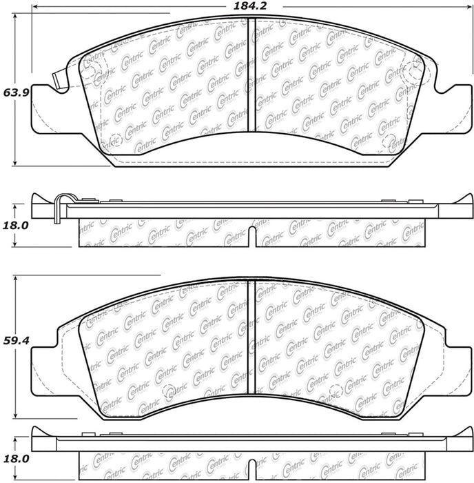 Centric Brake Parts CBP306.13630 Brk Pads W/Hrdwr