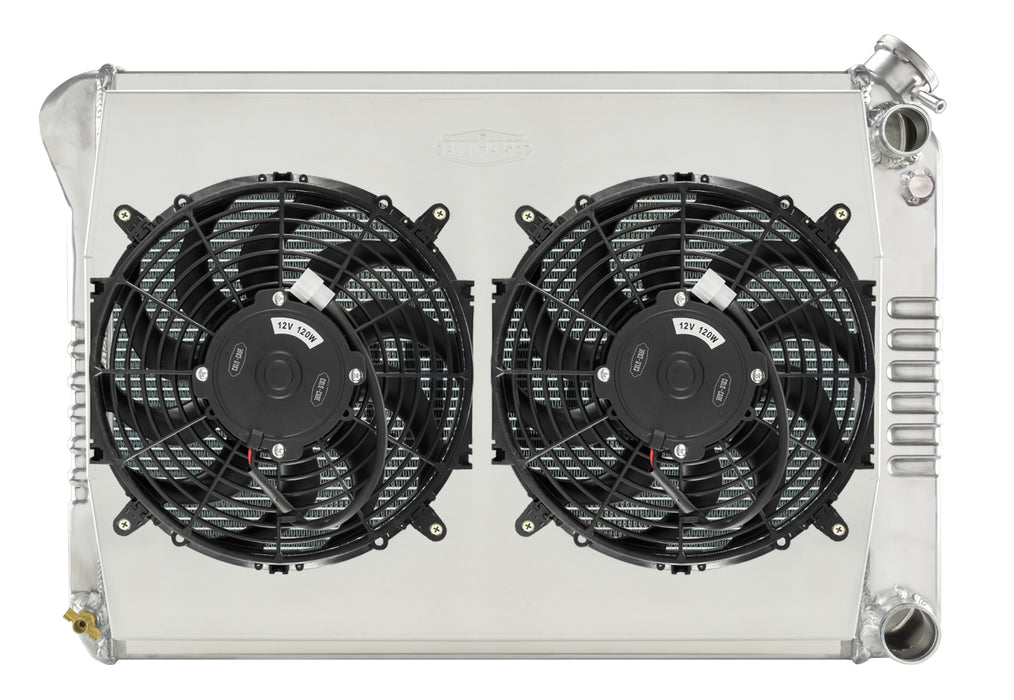 Cold Case Radiators CCRCHN549SK 68-79 Nova Radiator LS LS Swap Dual 12in Fan