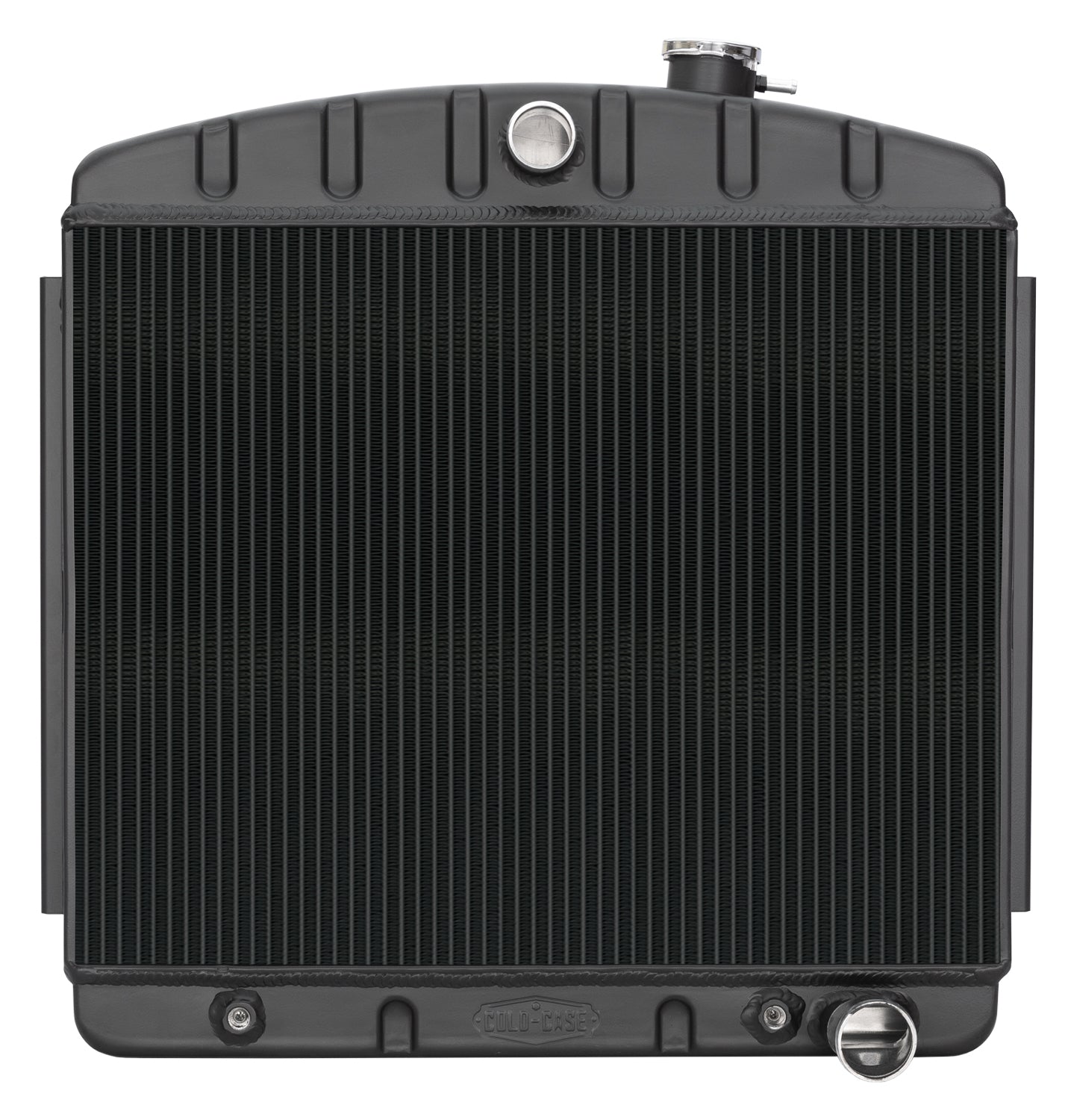Cold Case Radiators CCRCHT562AB 55-57 Chevy Radiator V8 AT Black