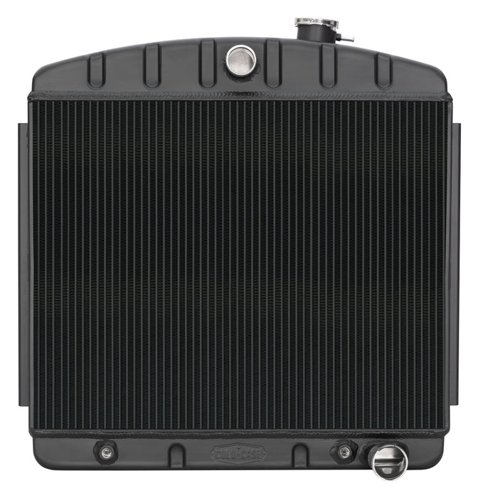 Cold Case Radiators CCRCHT563AB 55-56 Chevy Radiator 6 Cylinder Black