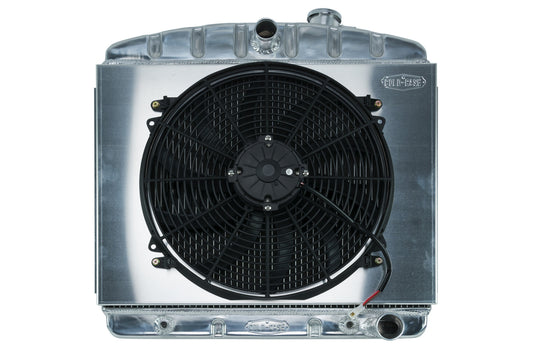 Cold Case Radiators CCRCHT563AK 55-56 Tri-5 Chevy Radiat or & 16in Fan Kit 6 Cyl