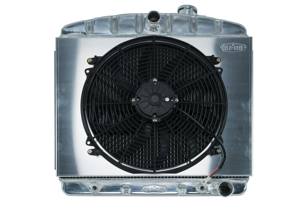 Cold Case Radiators CCRCHT563AK 55-56 Tri-5 Chevy Radiat or & 16in Fan Kit 6 Cyl