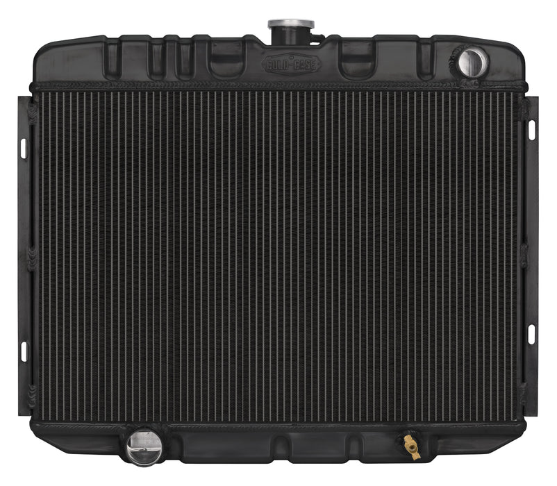 Cold Case Radiators CCRFOM588B 67-70 Mustang Radiator Big Block Man Trans Blk