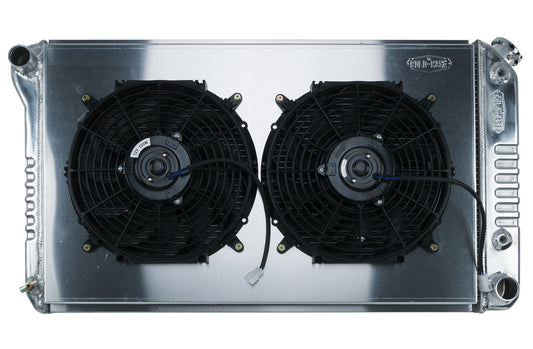 Cold Case Radiators CCRGMA42AK 68-72 A-Body Radiator AT Dual 12in Fan Kit