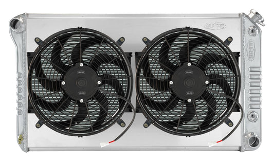 Cold Case Radiators CCRGMA42ASK 68-77 A-Body Radiator w/Dual 14in Fan Kit