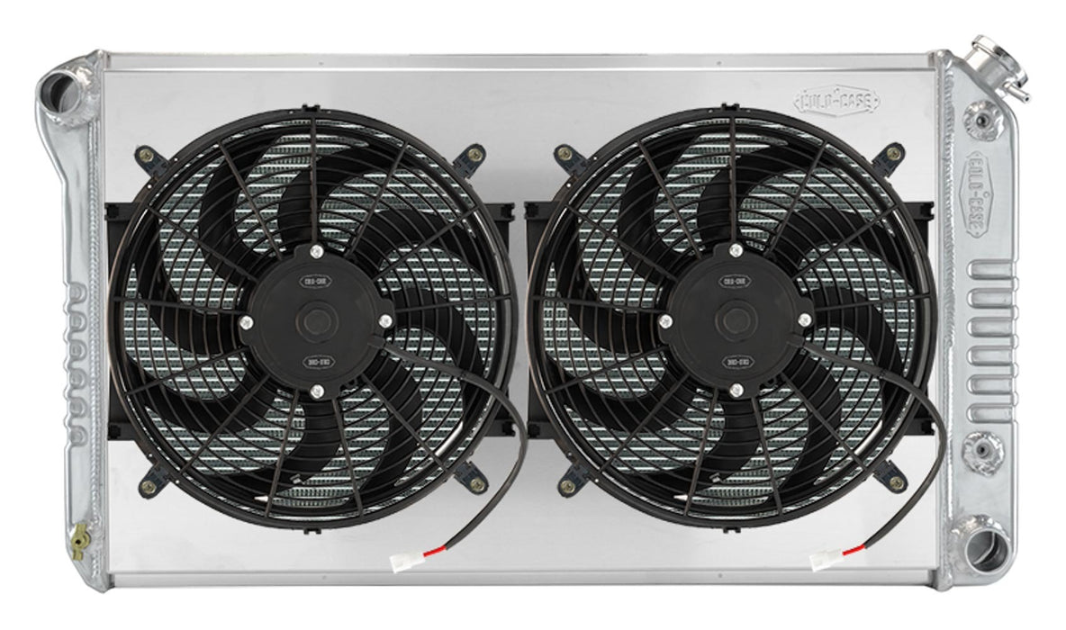 Cold Case Radiators CCRGMA42ASK 68-77 A-Body Radiator w/Dual 14in Fan Kit