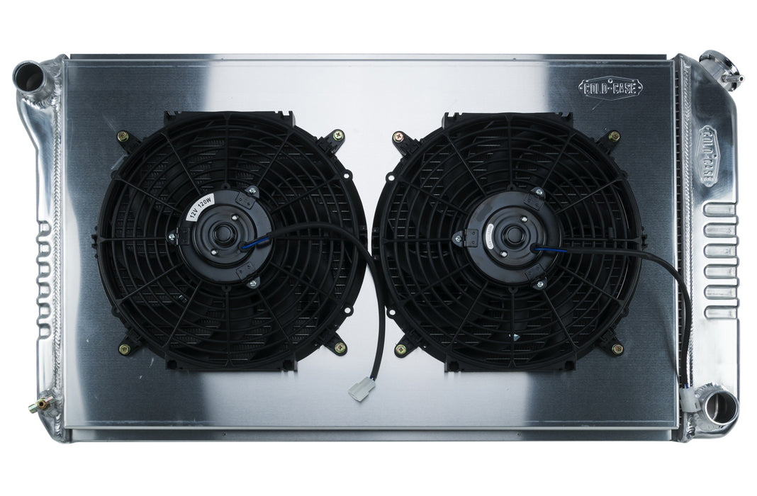 Cold Case Radiators CCRGMA42K 68-72 A-Body Radiator MT Dual 12in Fan