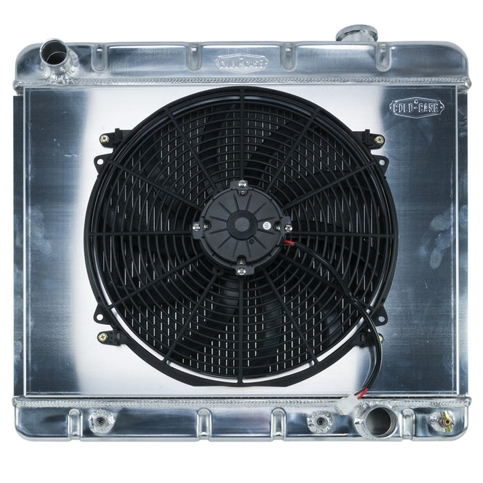 Cold Case Radiators CCRGMT555AK 63-66 Chevy/GMC Pickup Radiator & 16in Fan