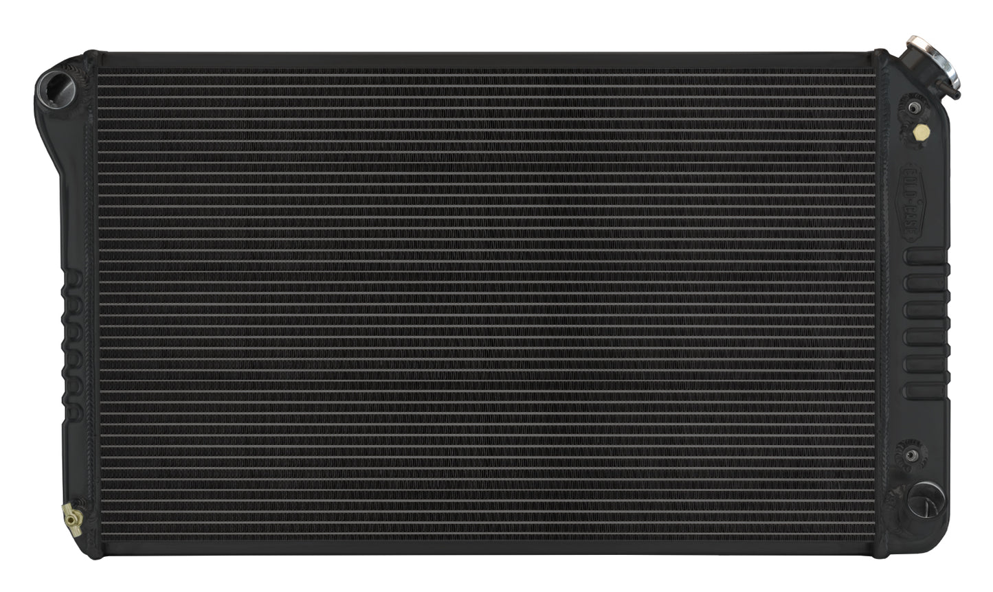 Cold Case Radiators CCRGMT558AB 67-76 GM P/U Radiator AT Black