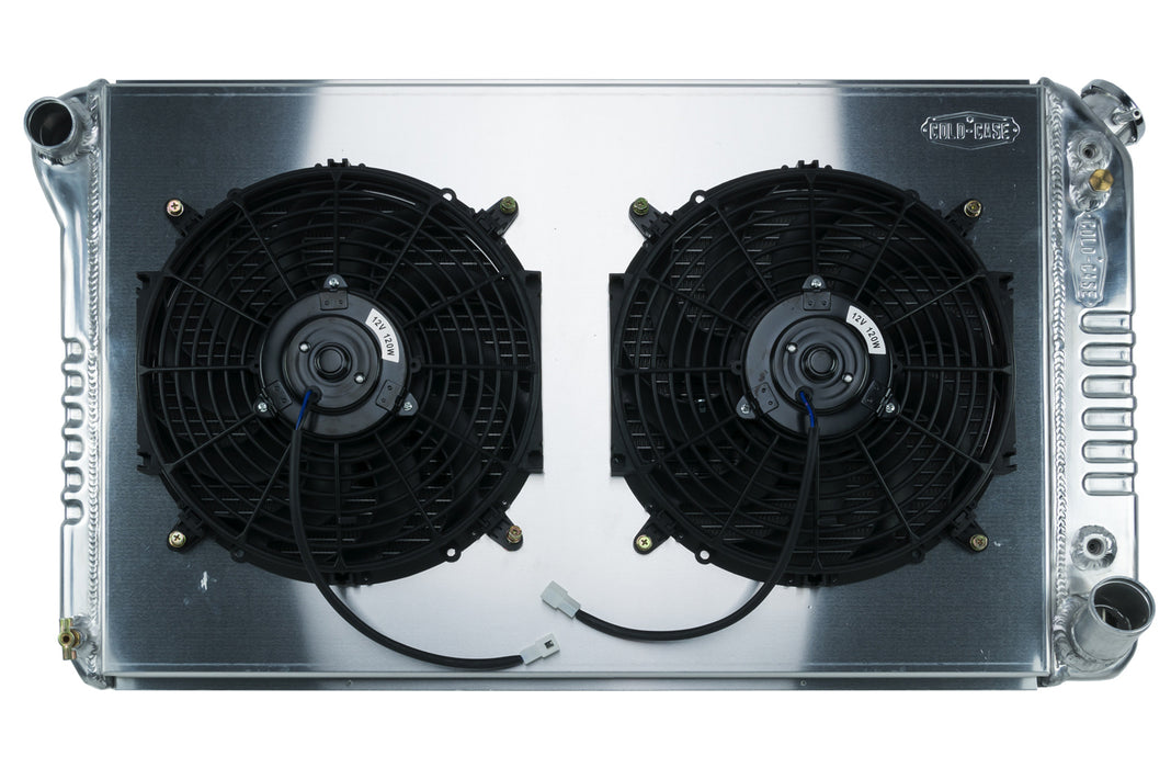 Cold Case Radiators CCRGMT558AK 67-76 Chevy GMC Pickup Radiator & 12in Fan