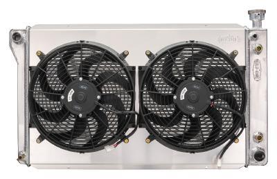 Cold Case Radiators CCRGMT572ASK 88-98 GM 1500 P/U 5.3L Radiator w/Dual 14in Fan