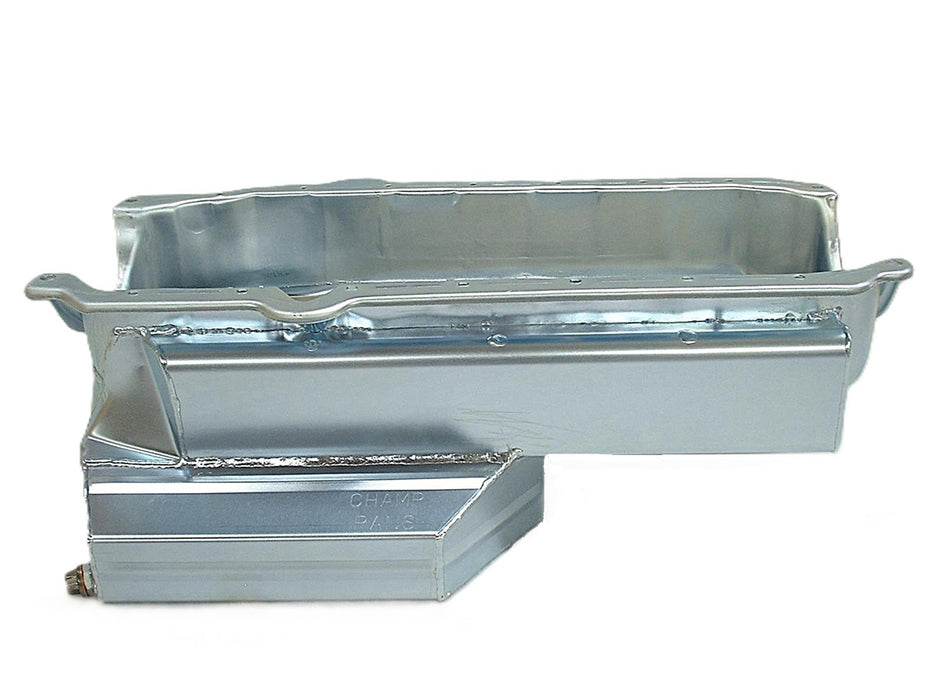 Champ Pans CHACP100KORB SBC CT 8qt Oil Pan Steel w/Kick-Out 86-03