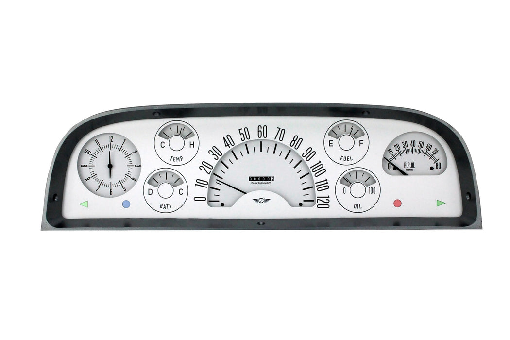 Classic Instruments CLACT60W 60-63 Chevy Truck Gauge Set White
