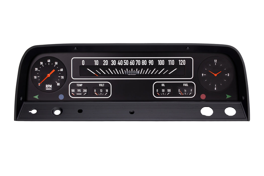 Classic Instruments 64-66 Chevy Truck Cluster Black CLACT64B