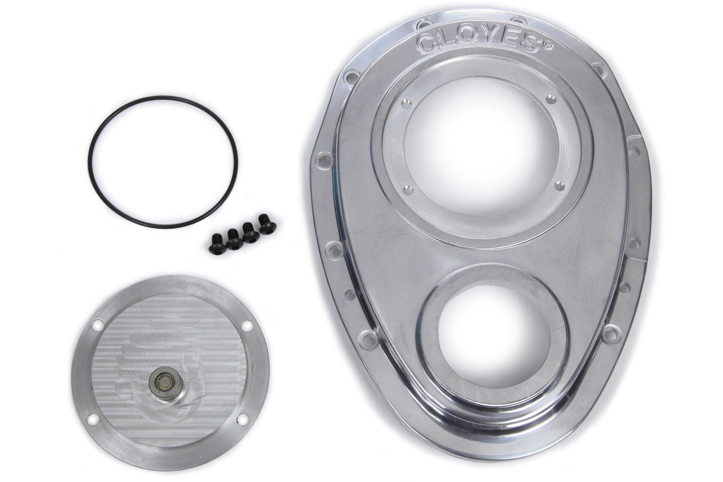 Cloyes CLO9-229 Aluminum Timing Cover - SBC w/BBC Snout 2pc.
