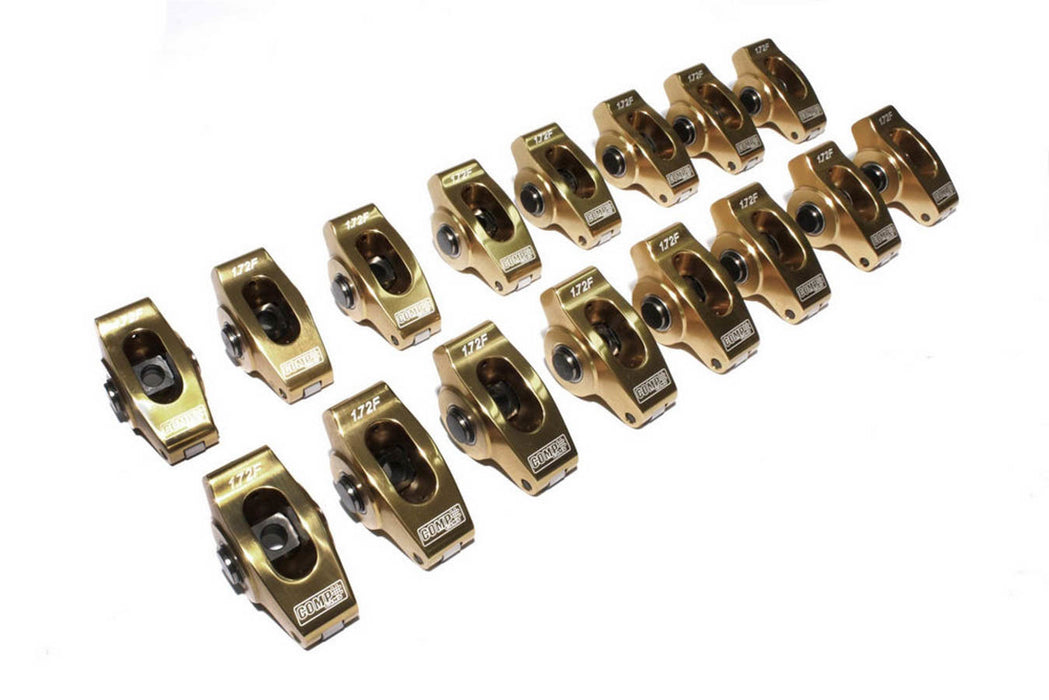 Comp Cams COM19049-16 SBF Alum. Roller R/A Kit 1.72 Ratio 7/16 Stud