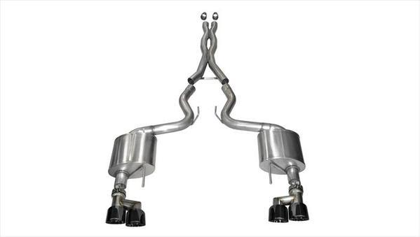Corsa Performance COR14335BLK Exhaust Cat-Back - 3.0in Dual Rear Exit