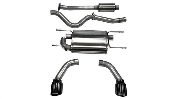 Corsa Performance COR14864BLK Exhaust Cat-Back - 2.5in Dual Rear Exit
