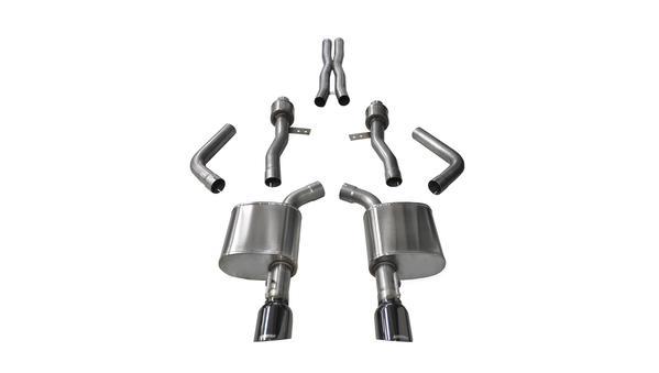 Corsa Performance COR14995BLK Exhaust Cat-Back - 2.75 in Dual Rear Exit