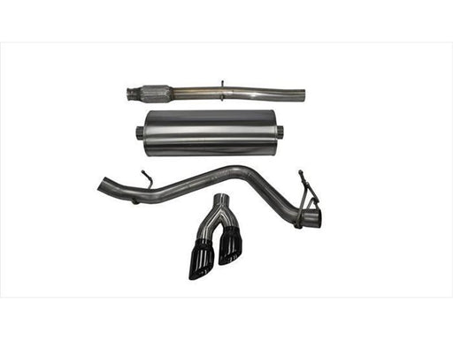 CORSA Performance 14873BLK Corsa 14-19 GMC Sierra/Chevy Silv 1500 Crew Cab/Short Bed 5.3L V8 Black Sport Single Side CB Exhaust — manufacturer product image