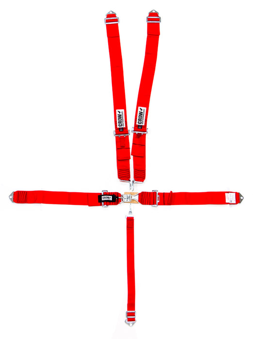 Crow Safety Gear CRW11002 5-Pt Harness Small Latch RD Bolt In Pull Down