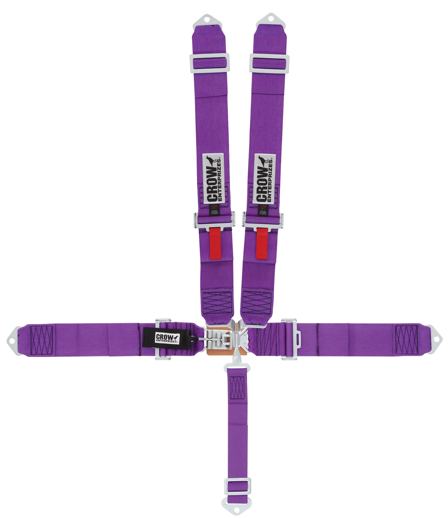 Crow Safety Gear CRW11005 5-Pt Harness Small Latch Purple Bolt In Pull Down
