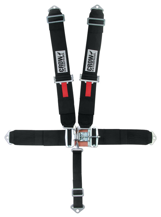 Crow Safety Gear CRW11064-2 Harness 5 Point Latch and Link 16.1 QA Black