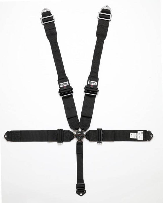 Crow Safety Gear CRW11104PRB 5 Way Kam Lock DB Harness Alum Black