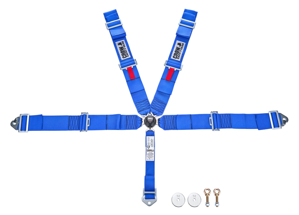 Crow Safety Gear CRW11143A 5-Way 3in Kam Lock 52in Lap Belt Pull-Up Clip-i