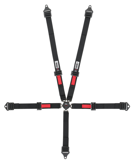 Crow Safety Gear CRW11174AB Kam Lock 2in Belts Black Pull-Up Bolt In Or Wrap
