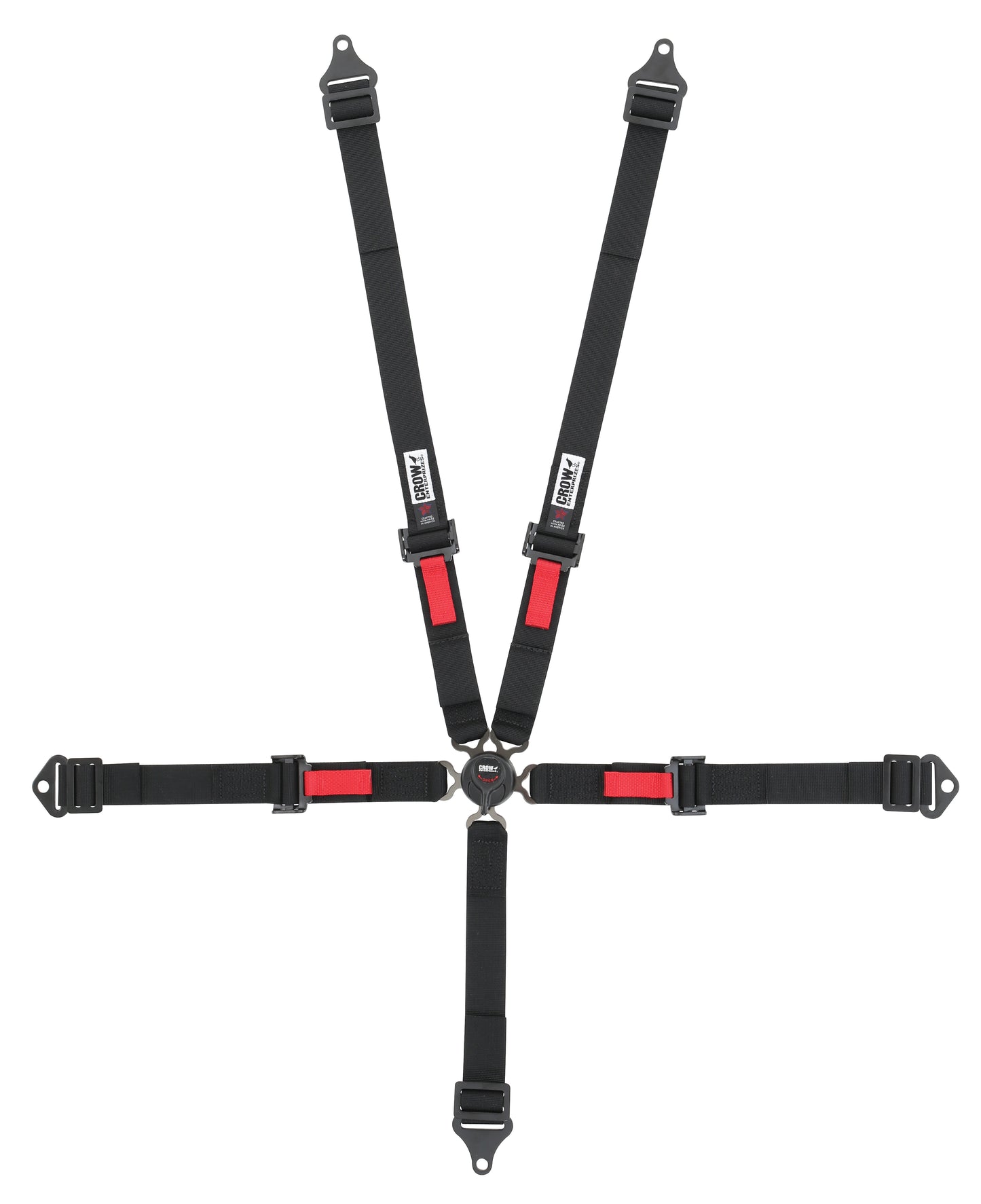 Crow Safety Gear CRW11174AB Kam Lock 2in Belts Black Pull-Up Bolt In Or Wrap