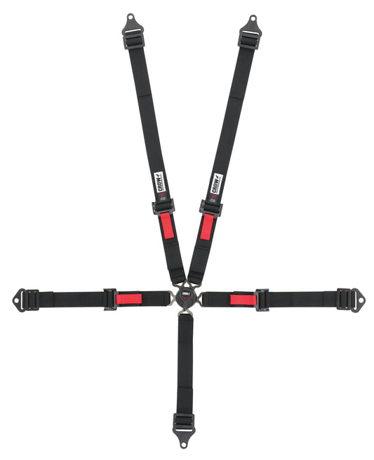 Crow Safety Gear CRW11174AB Kam Lock 2in Belts Black Pull-Up Bolt In Or Wrap