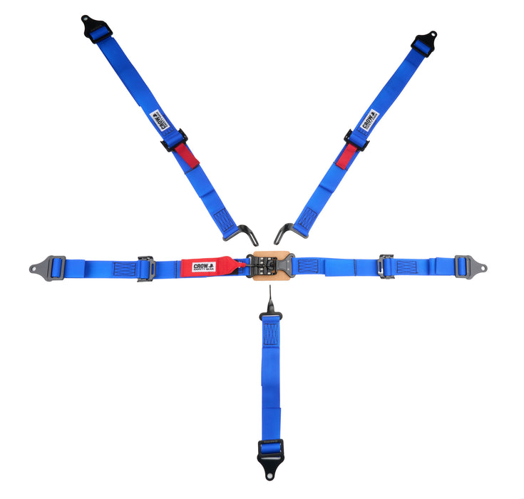 Crow Safety Gear CRW11183AB 5 - Way 2in L&L Pull Up All Way Blue