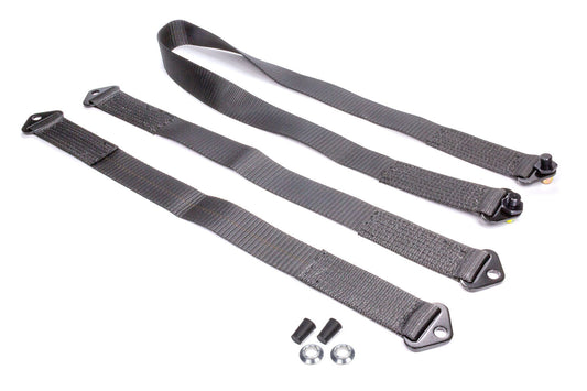 Crow Safety Gear CRWSP-54 Tethers For Sprint Car Wing Chassis