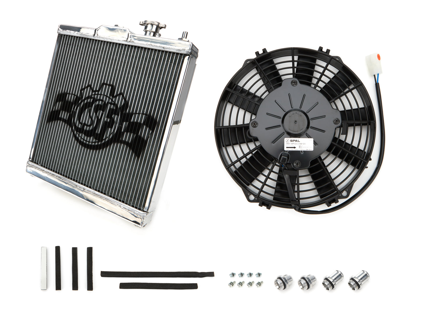 CSF Cooling - Racing & High Performance Division Radiator Universal Half Radiator w/Direct Fit