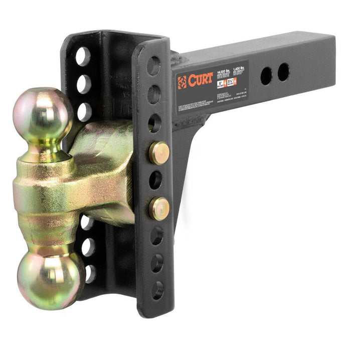 Curt Manufacturing CUR45900 Adj. Channel Mount Hitch 2in Shank 6in Drop 14K