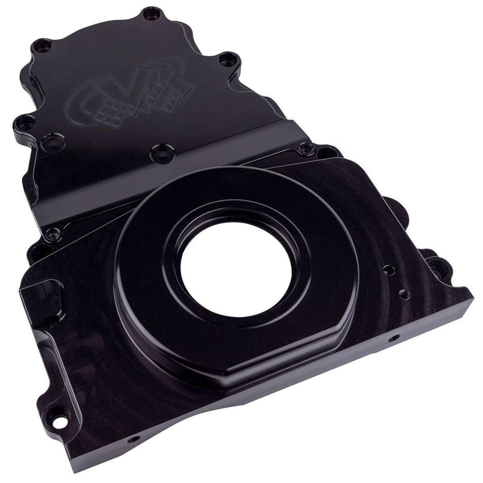 Cvr Performance CVRTC2327BK GM LS Billet Timing Cover 2-Piece Black