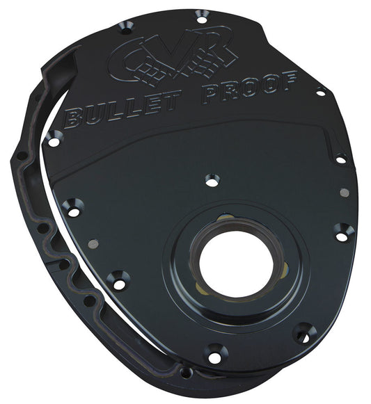 Cvr Performance CVRTC2350BK SBC Billet Timing Cover 2-Piece - Black Anodized