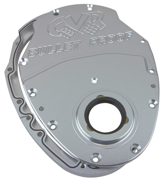 Cvr Performance CVRTC2350CL SBC Billet Timing Cover 2-Piece - Clear Anodized