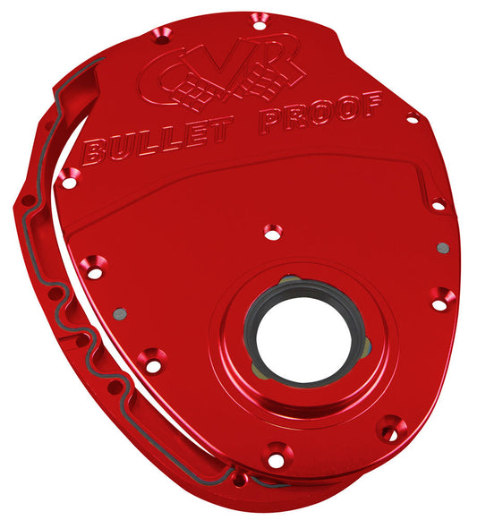 Cvr Performance CVRTC2350R SBC Billet Timing Cover 2-Piece Red