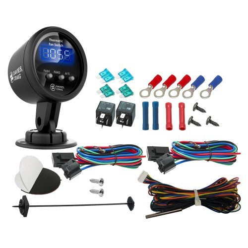 Davies, Craig DCCDC-0500 Digital Gauge Thermatic Fan & EWP Switch Kit